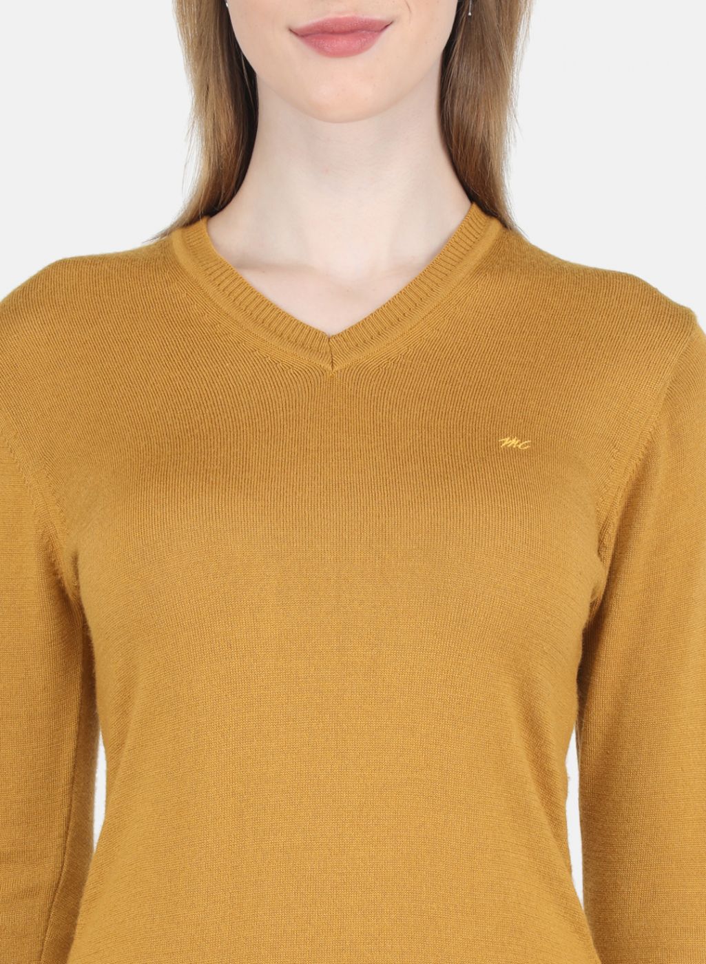 Women Gold Solid Top