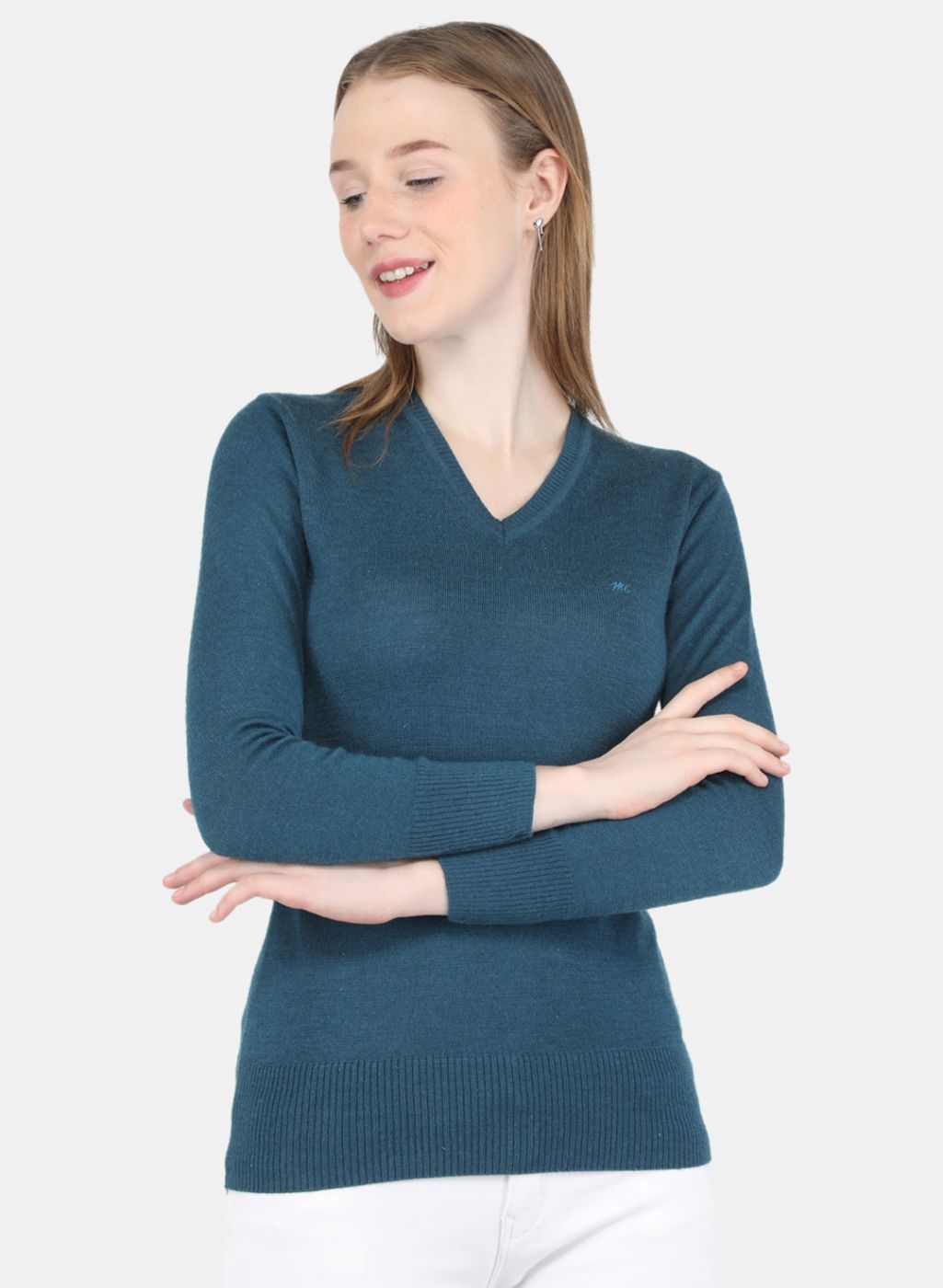 Women Blue Solid Top