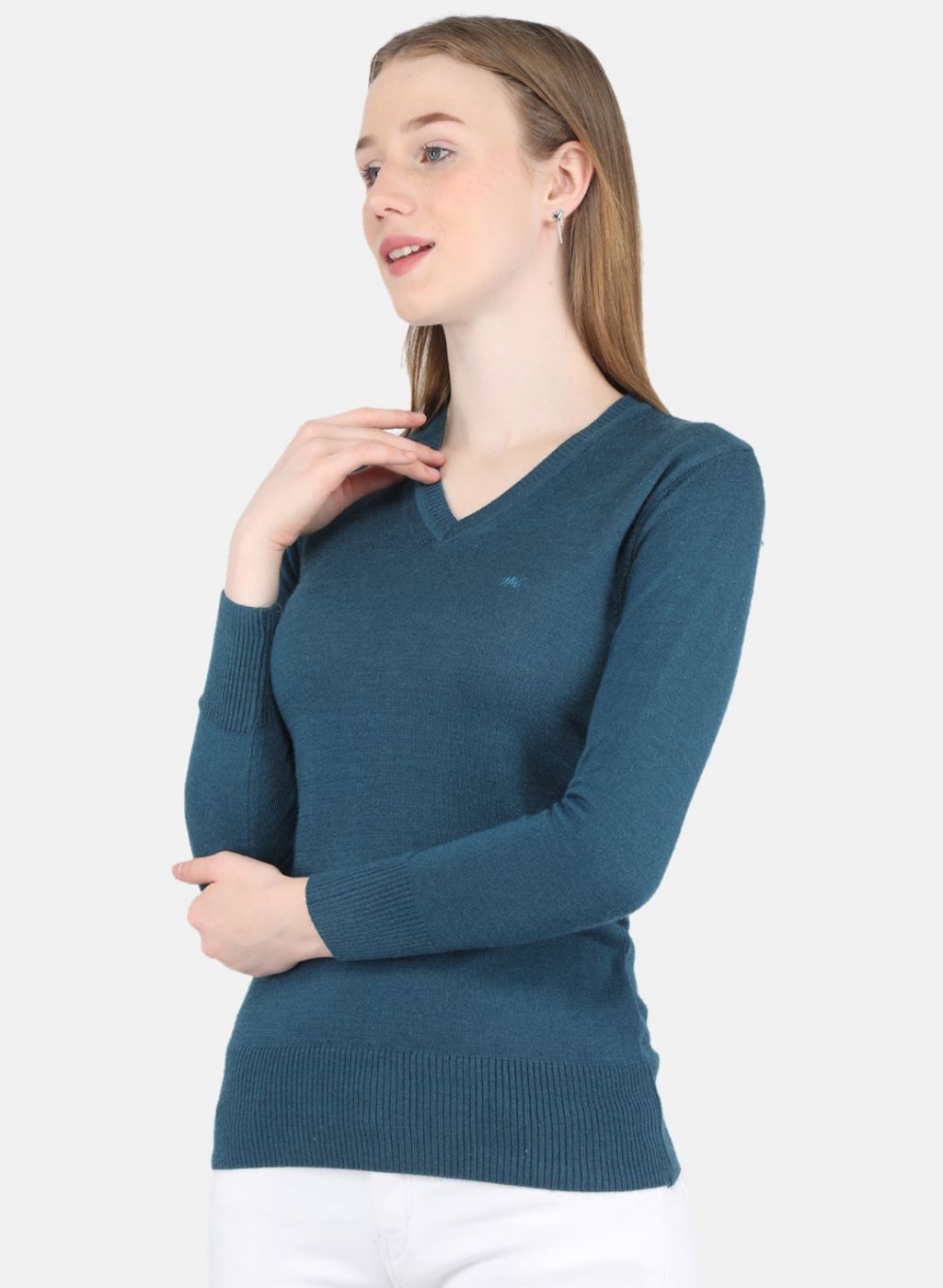 Women Blue Solid Top