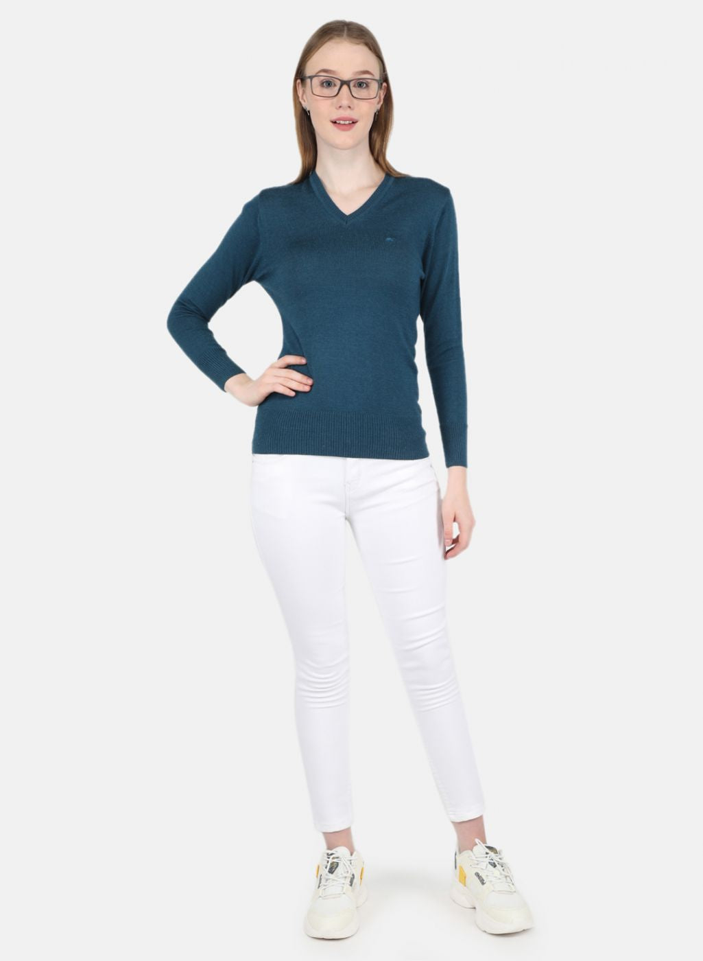 Women Blue Solid Top