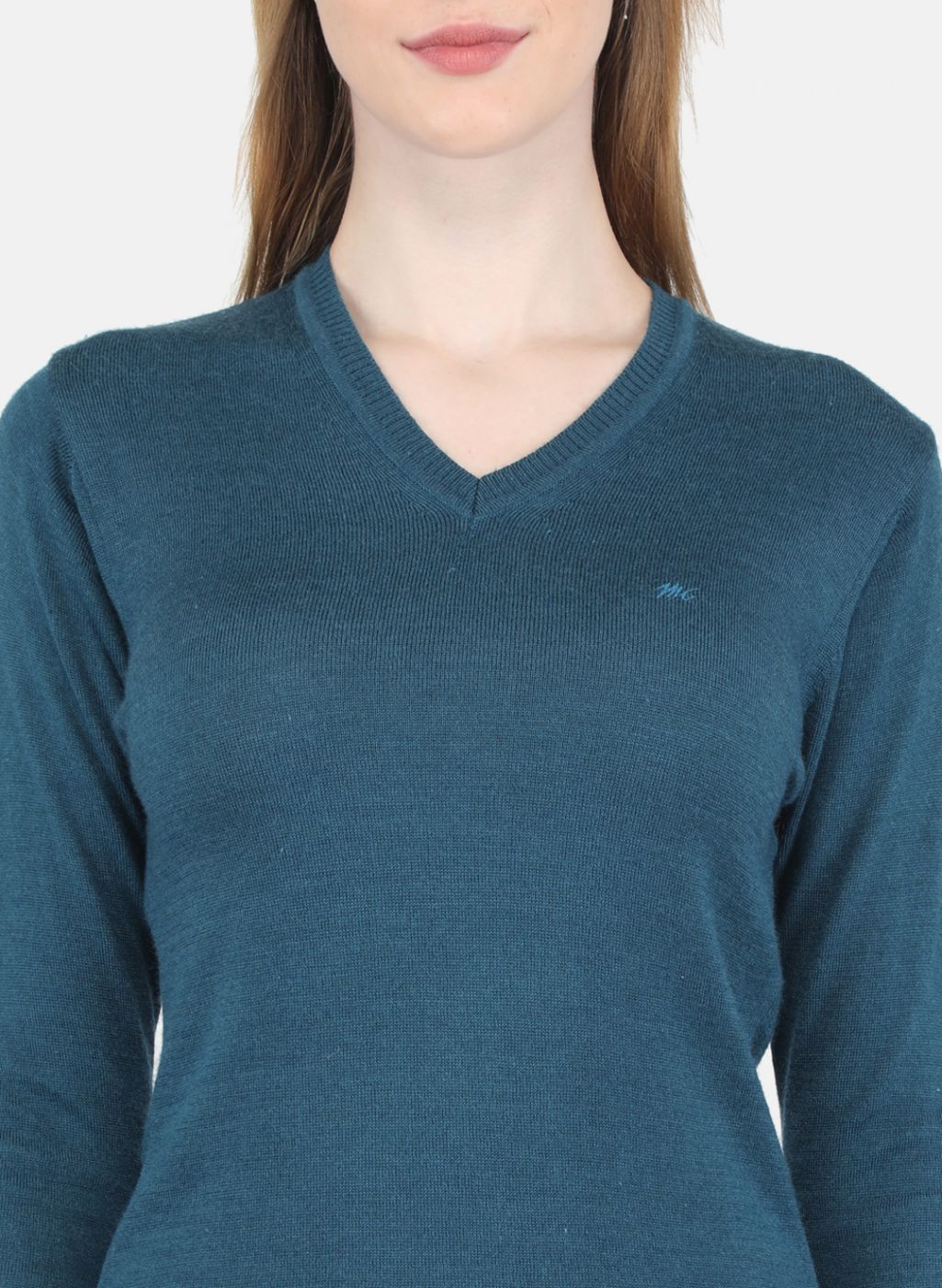 Women Blue Solid Top