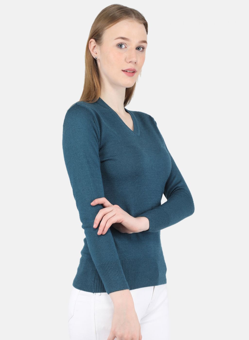 Women Blue Solid Top