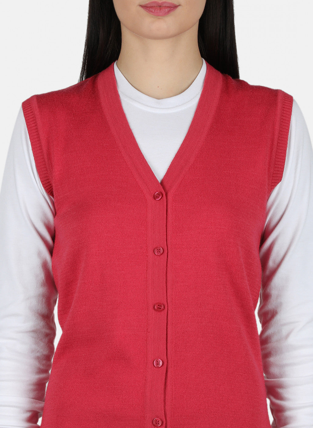 Women Pink Solid Cardigan