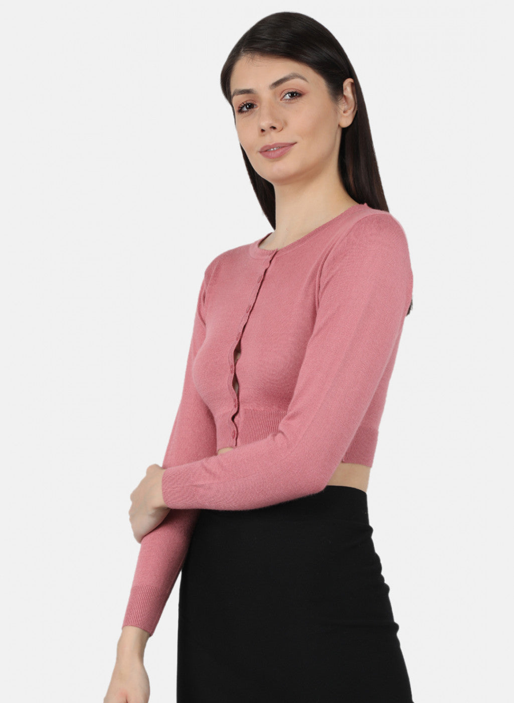 Women Pink Solid Blouse