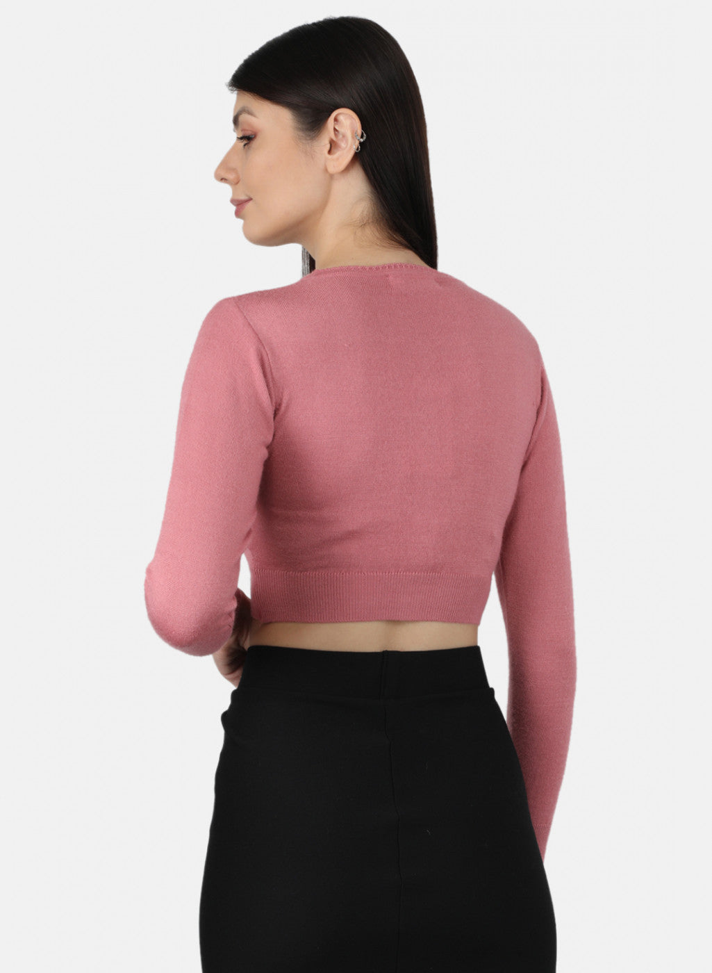 Women Pink Solid Blouse