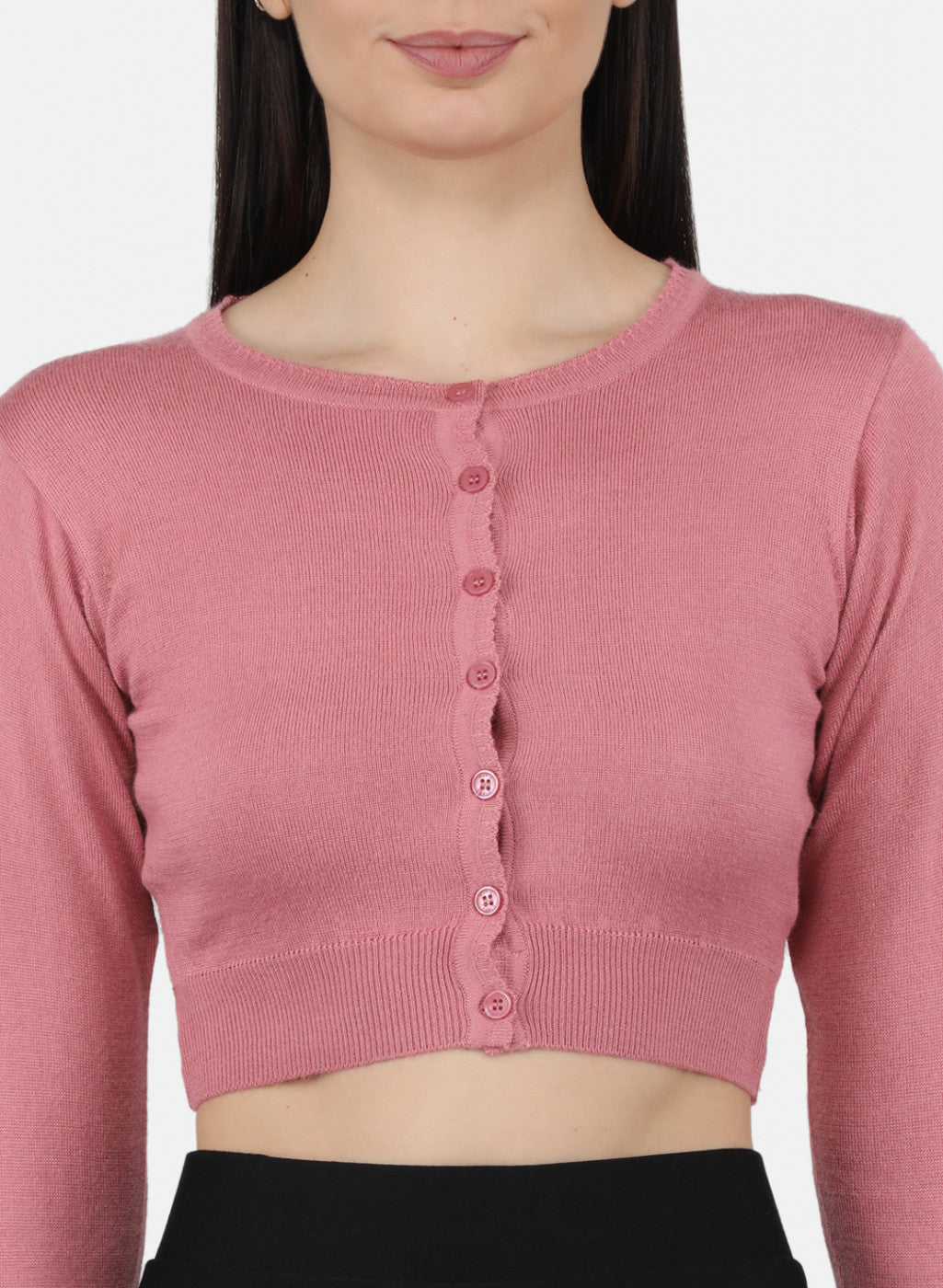 Women Pink Solid Blouse