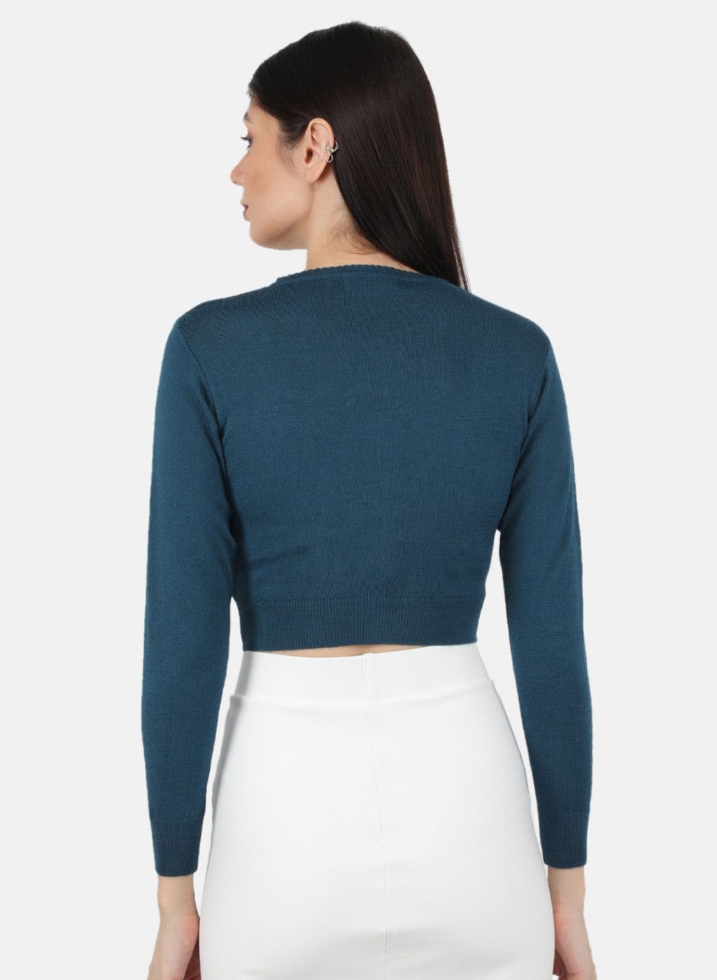 Women Blue Solid Blouse