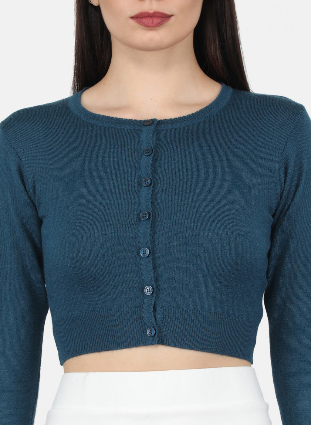 Women Blue Solid Blouse