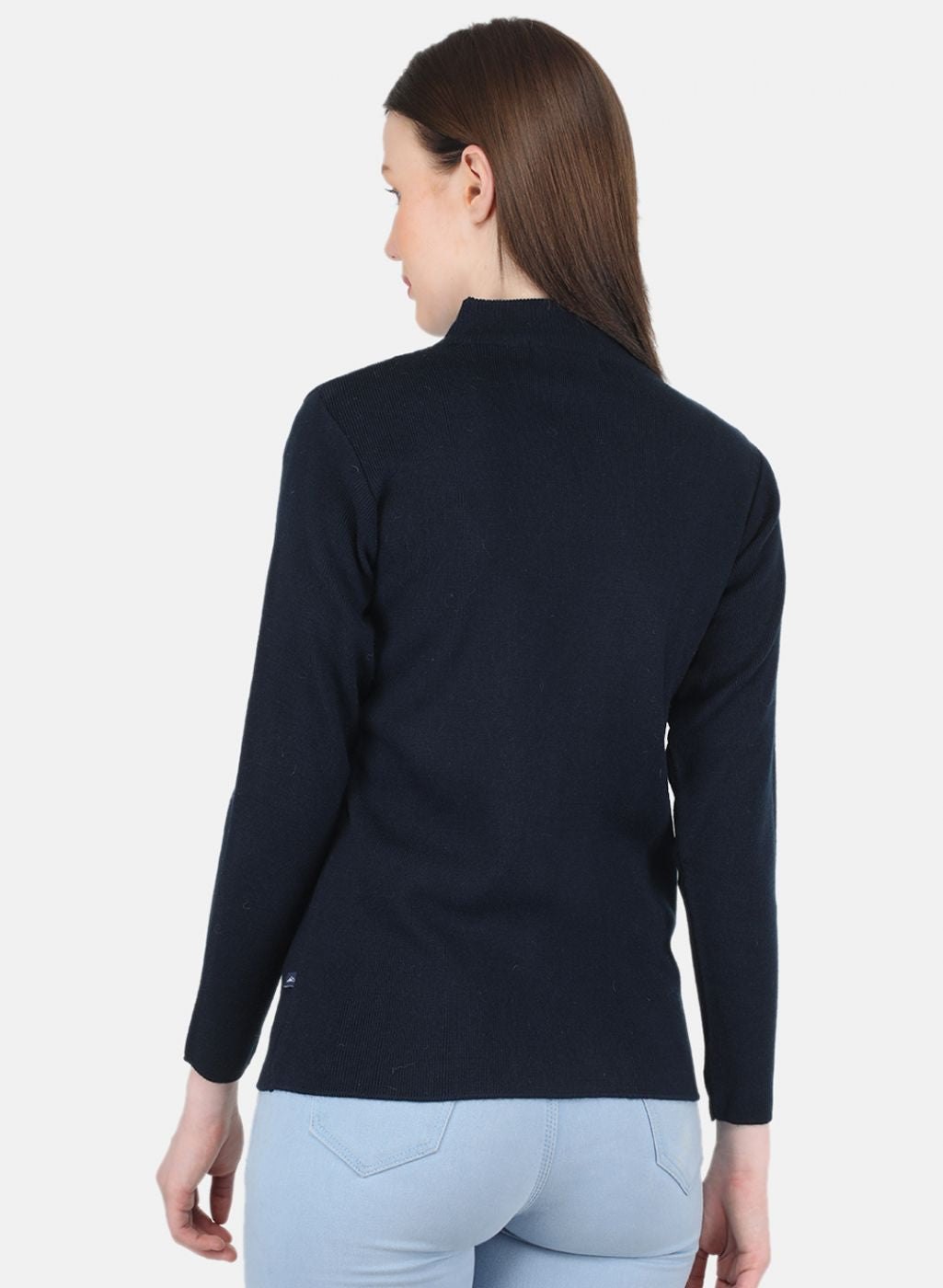 Women NAvy Blue Solid Sceavy Top