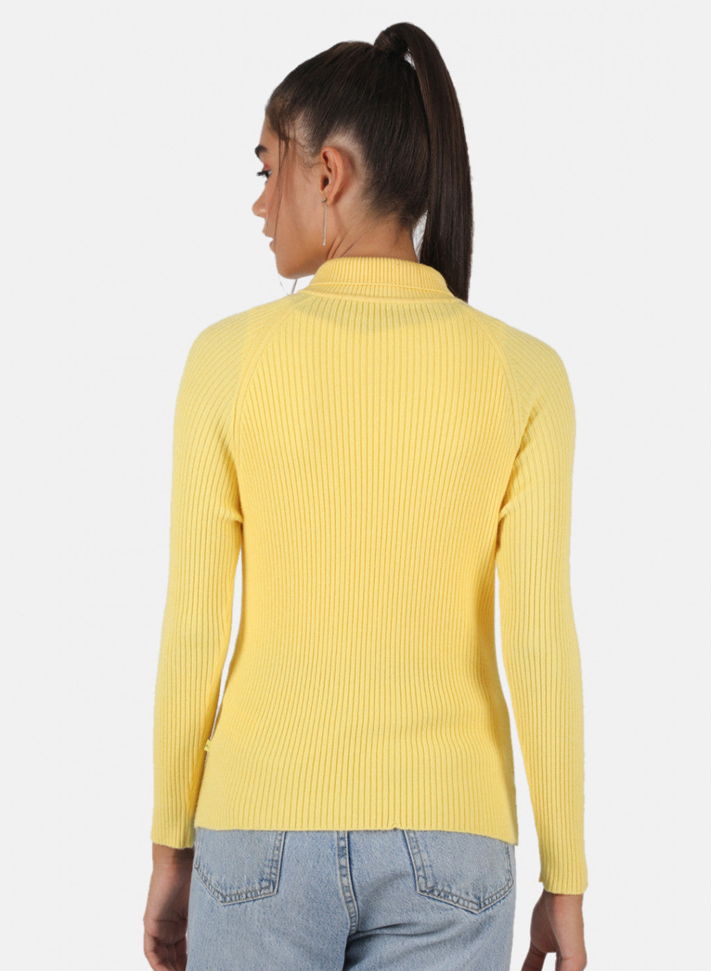 Women Yellow Solid Sceavy Top