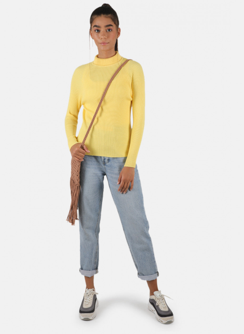 Women Yellow Solid Sceavy Top