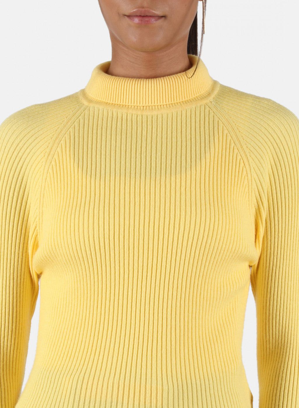 Women Yellow Solid Sceavy Top