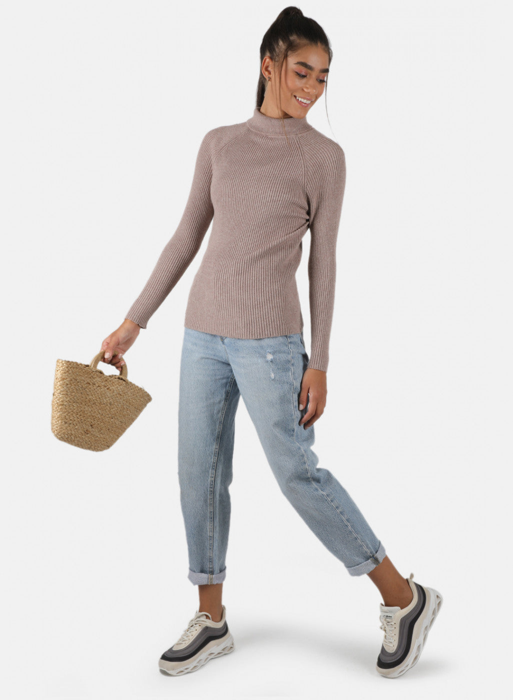 Women Beige Solid Sceavy Top