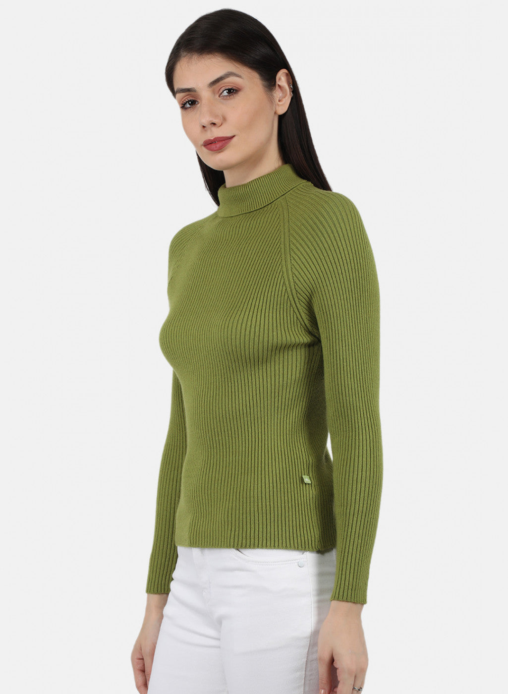 Women Green Solid Sceavy Top