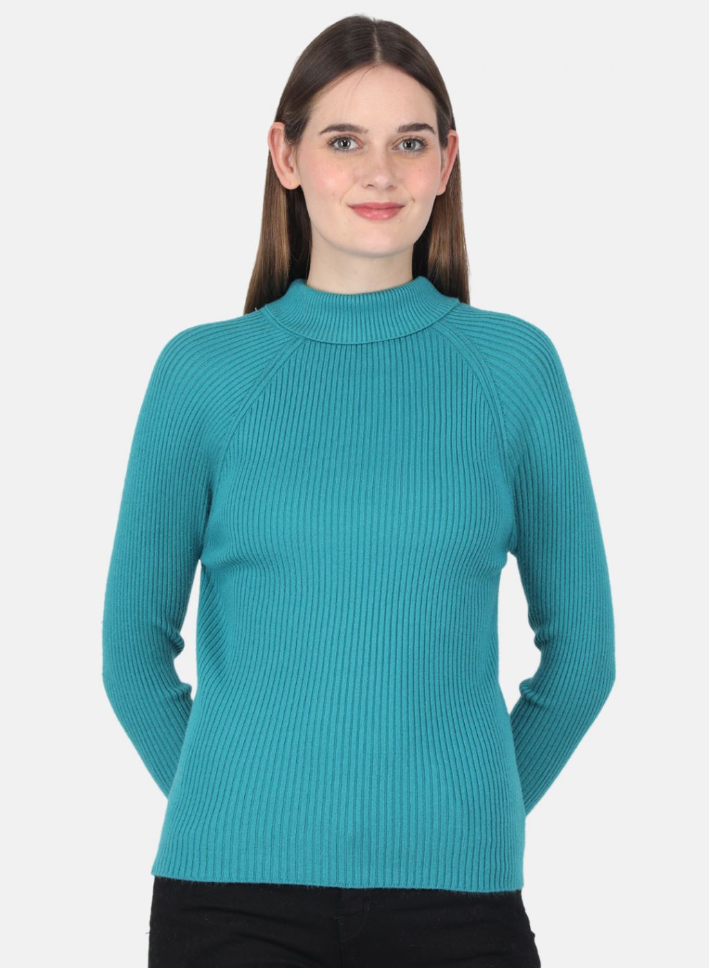 Women Blue Solid Sceavy Top