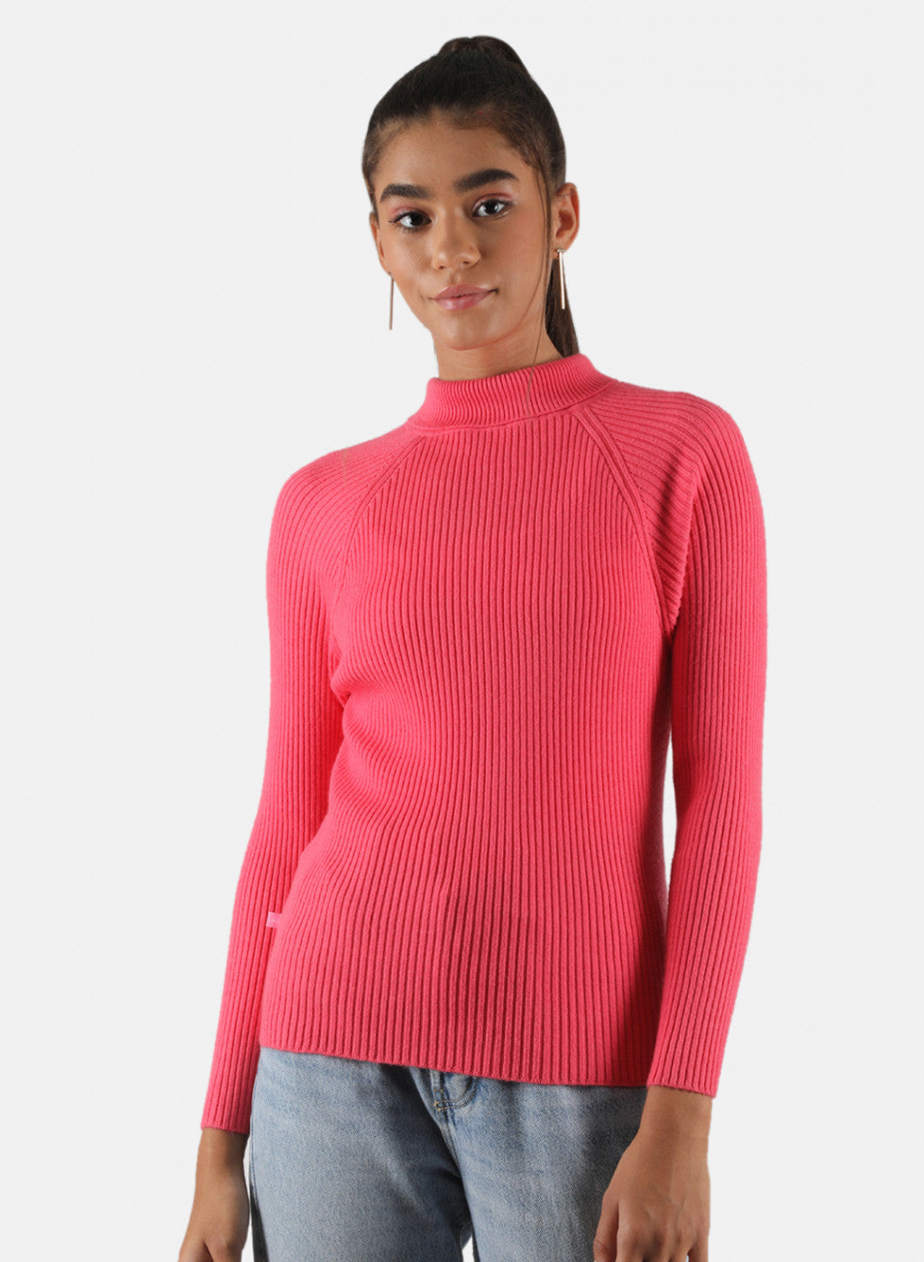 Women Pink Solid Sceavy Top