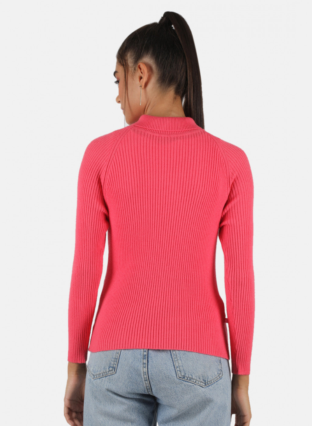 Women Pink Solid Sceavy Top