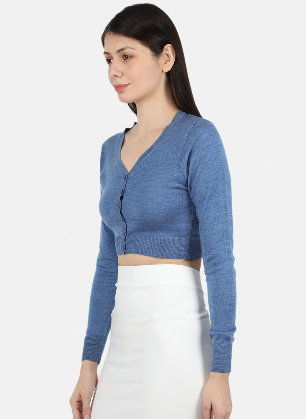 Women Blue Solid Blouse