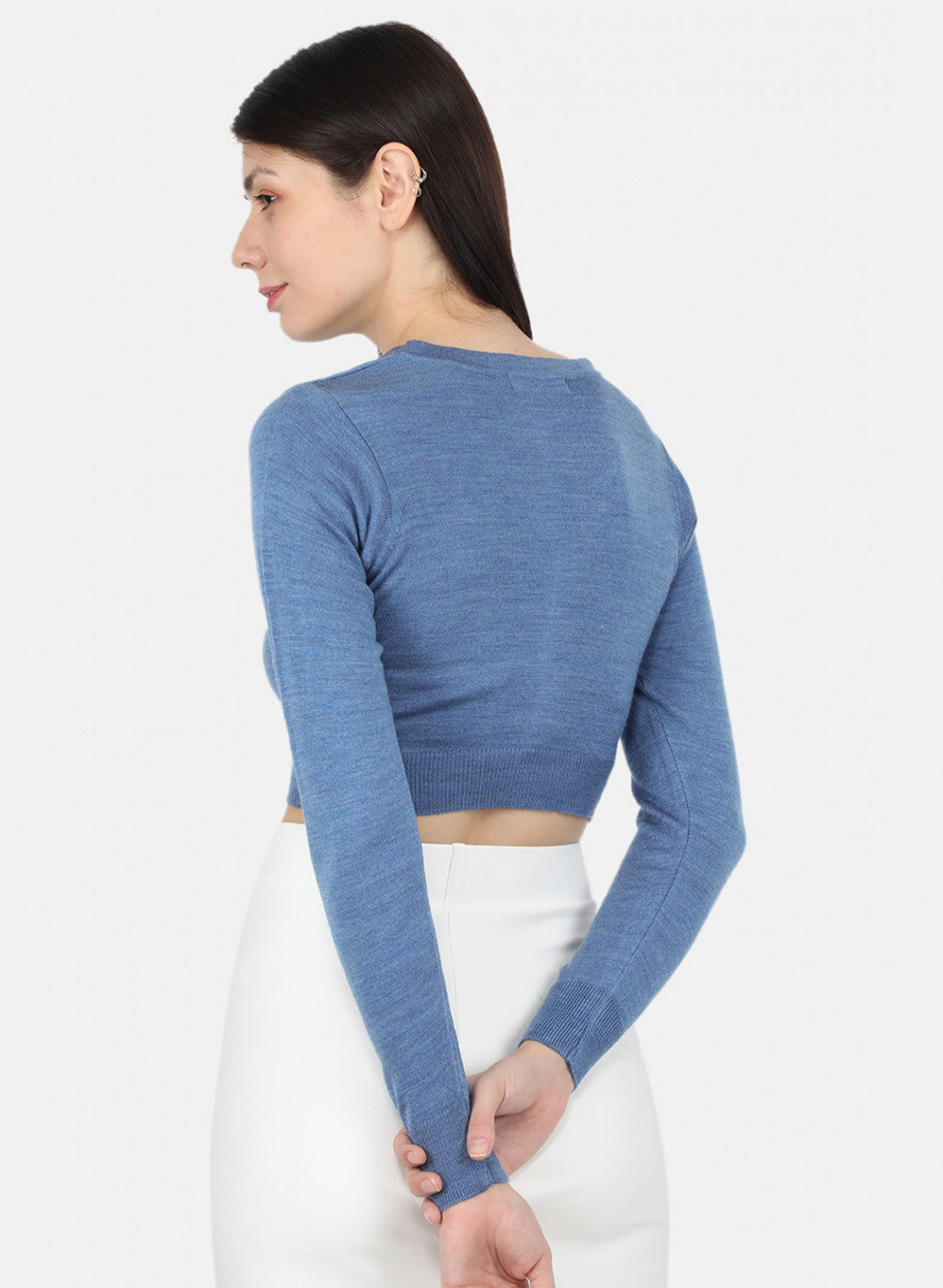 Women Blue Solid Blouse