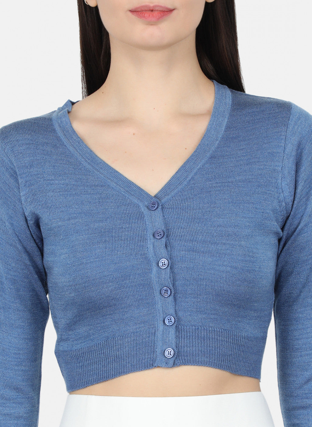 Women Blue Solid Blouse