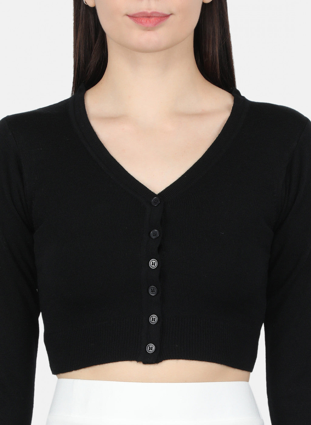 Women Black Solid Blouse