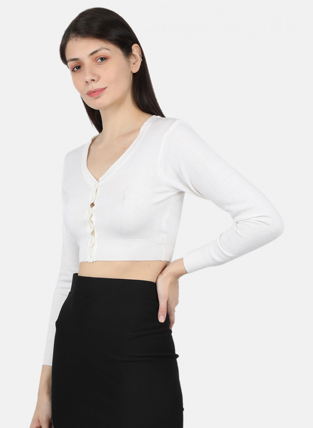 Women White Solid Blouse