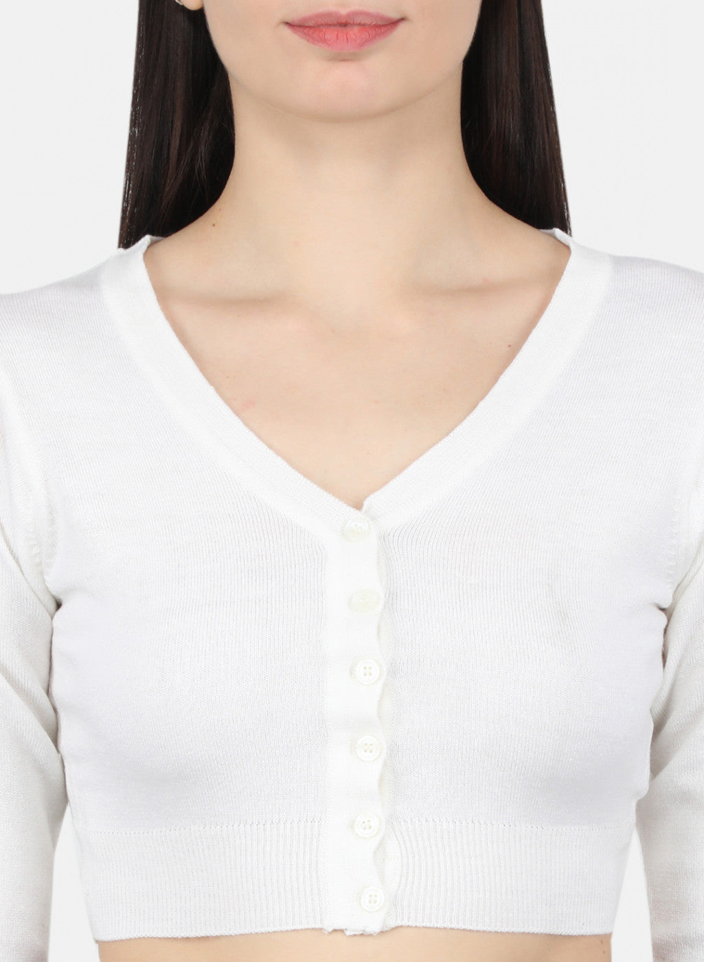 Women White Solid Blouse