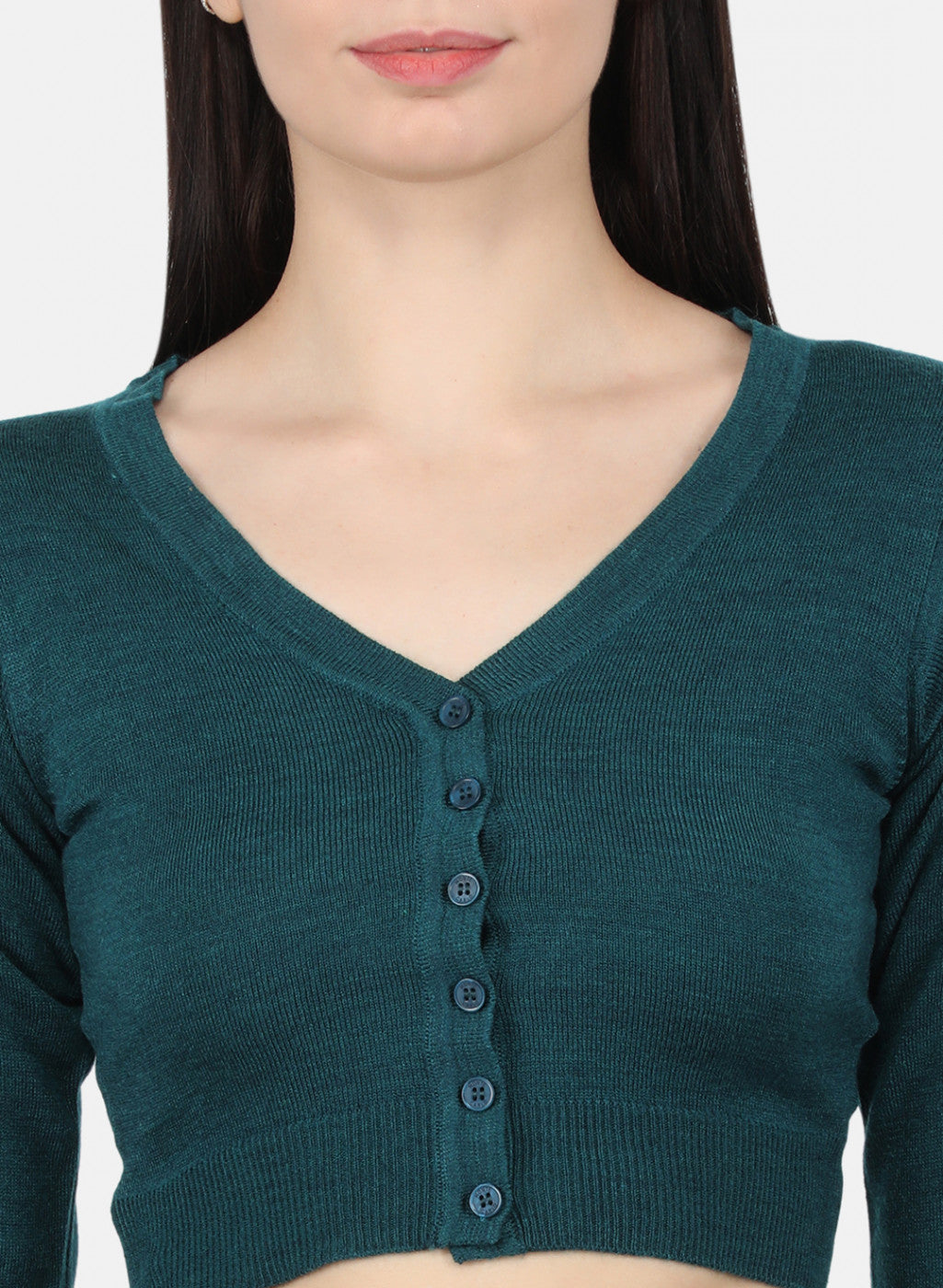 Women Green Solid Blouse