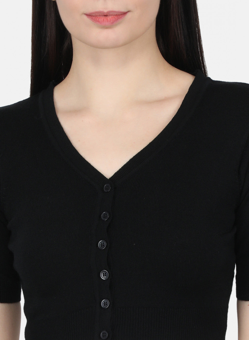 Women Black Solid Blouse