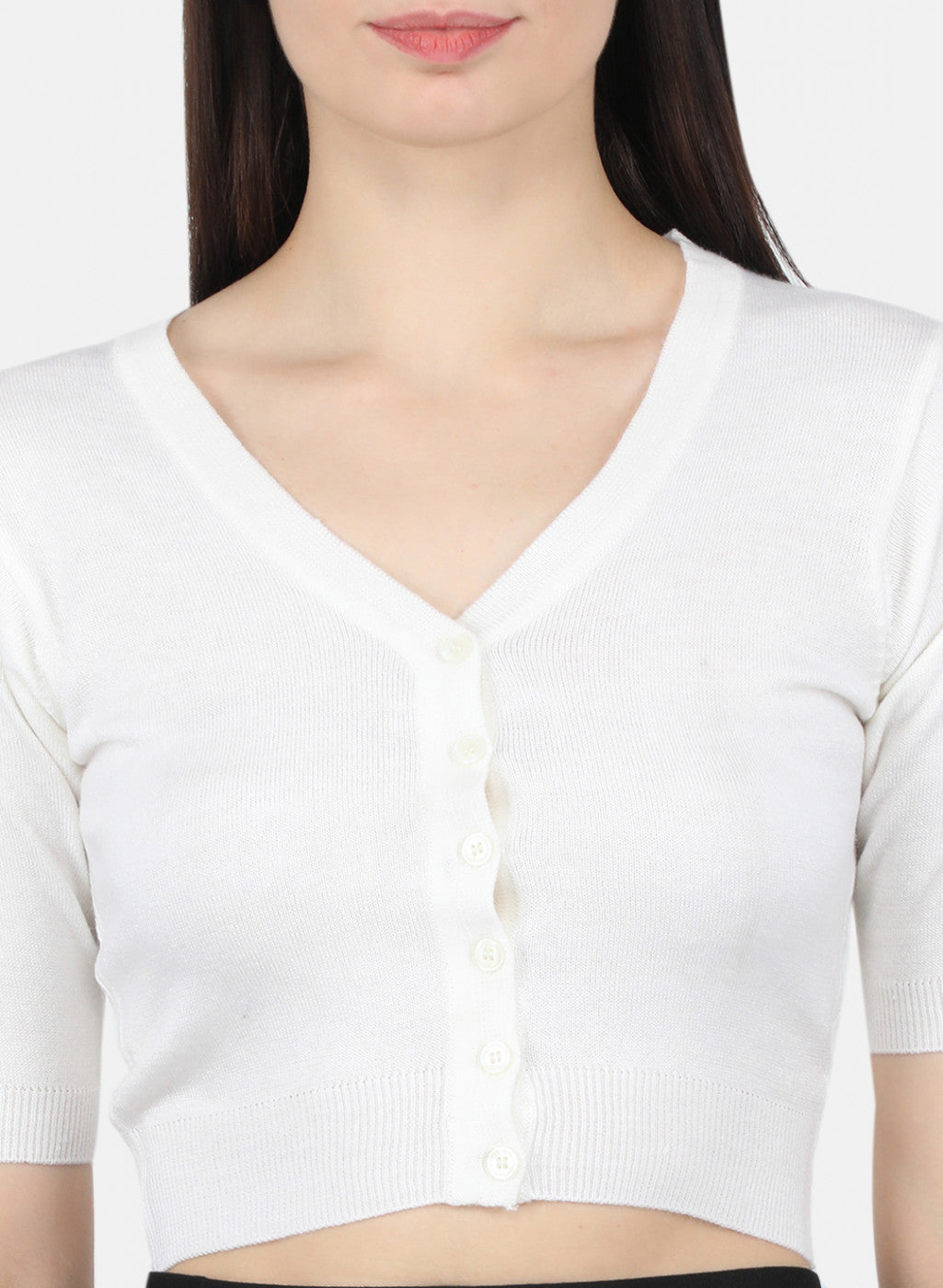 Women White Solid Blouse