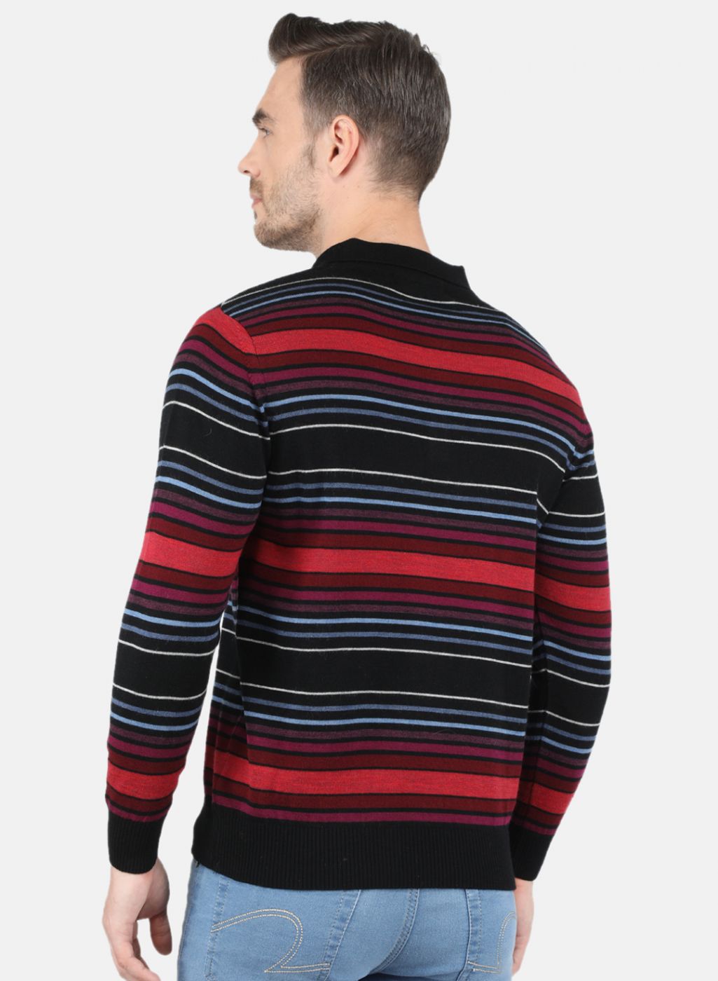 Men Black Stripe T-Shirt