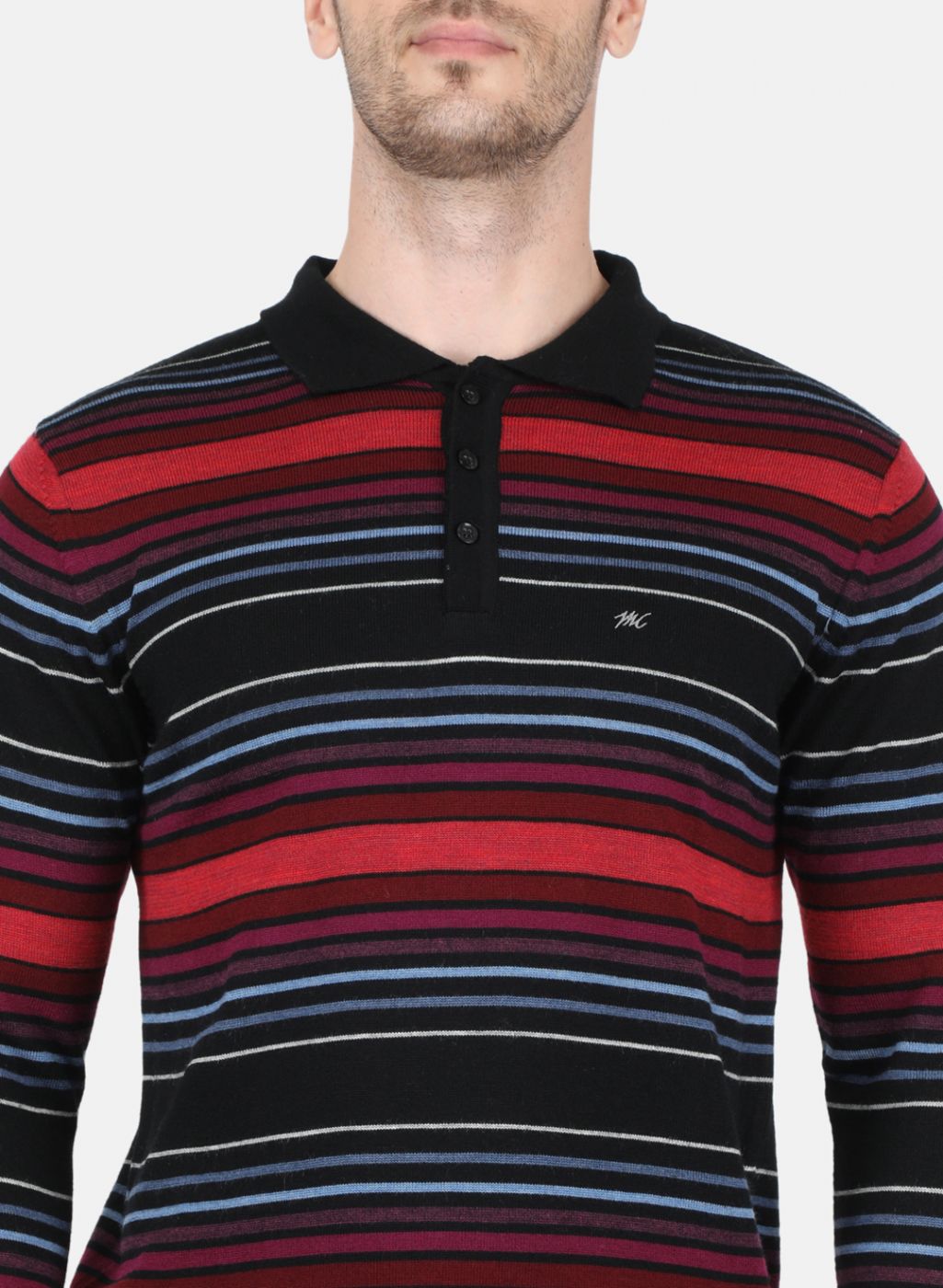 Men Black Stripe T-Shirt