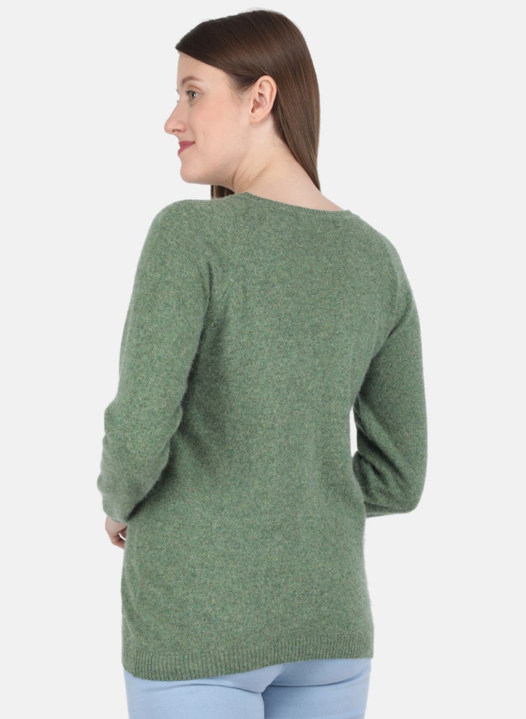 Women Green Self design Cardigan