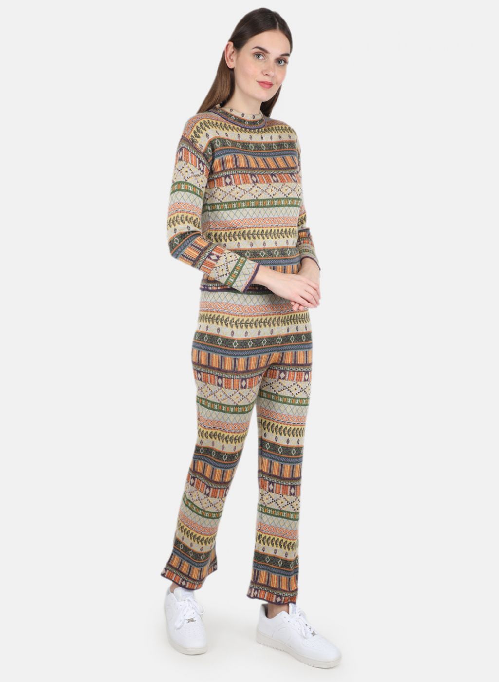 Women Multi Color Jaquard CoordiNAte Set