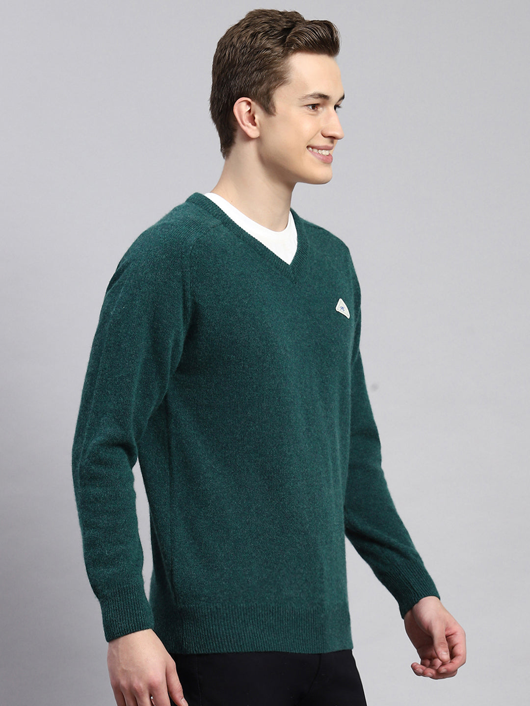 Buy Men Green Solid Pullover Online in India Monte Carlo