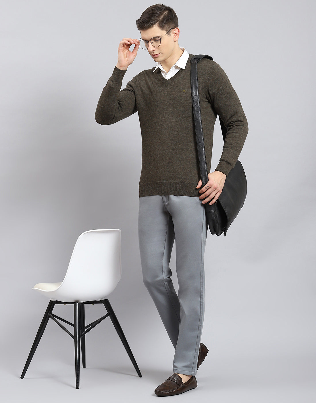 Buy Louis Philippe Grey Trousers Online - 735941 | Louis Philippe