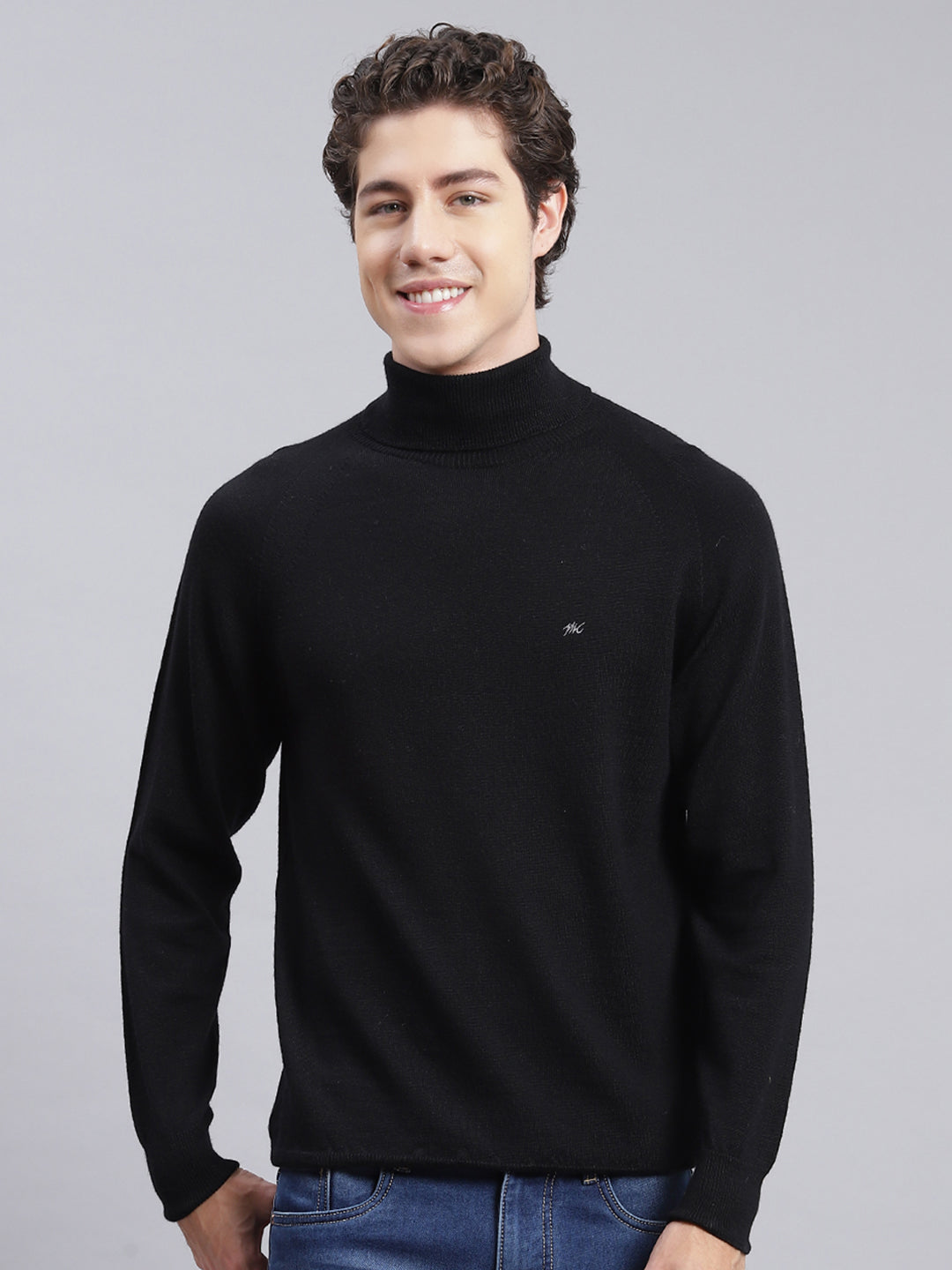 High neck online pullover