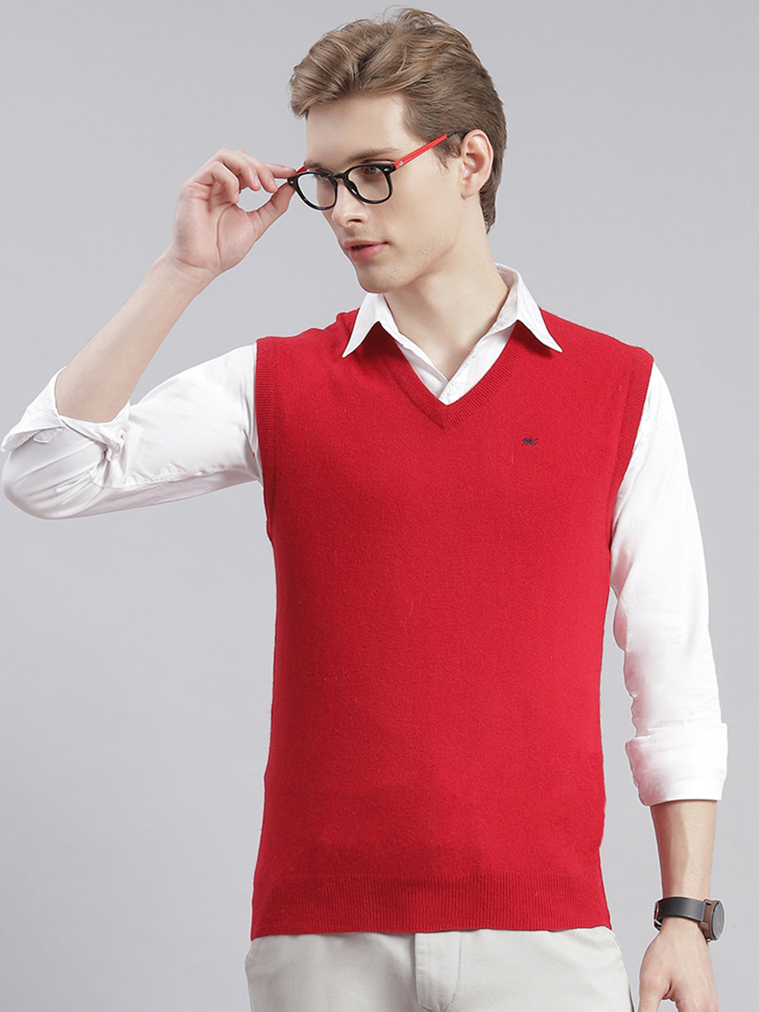 Mens sweater hot sale without sleeves