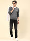 Men Grey Solid Wool blend Pullover