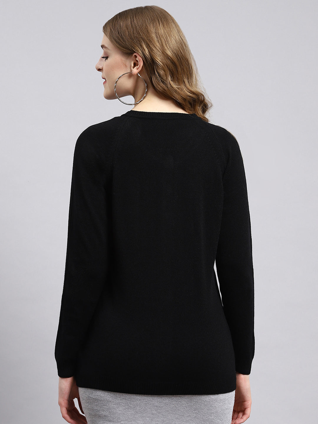 Women Black Solid Cardigan