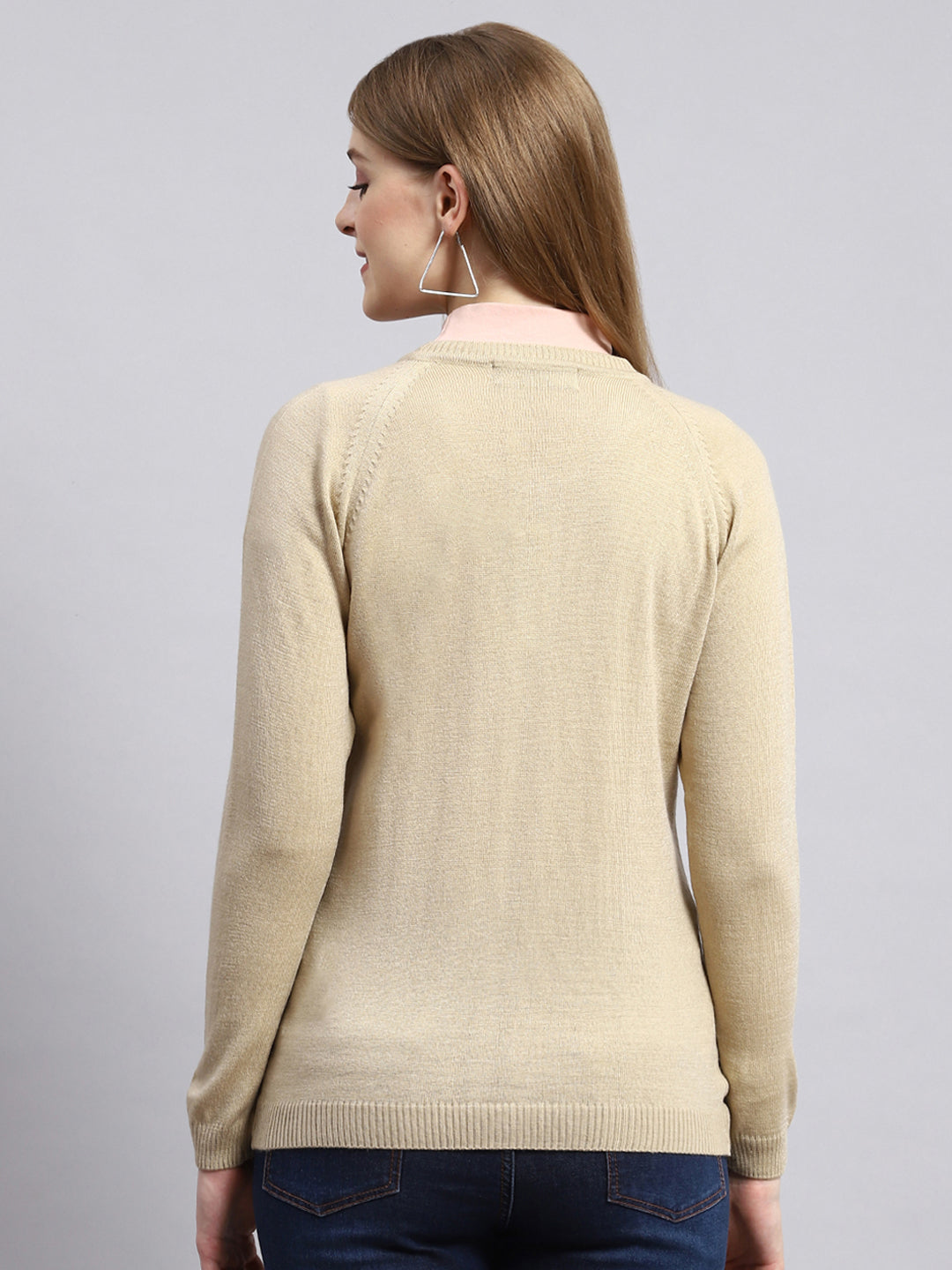 Women Brown Solid Cardigan