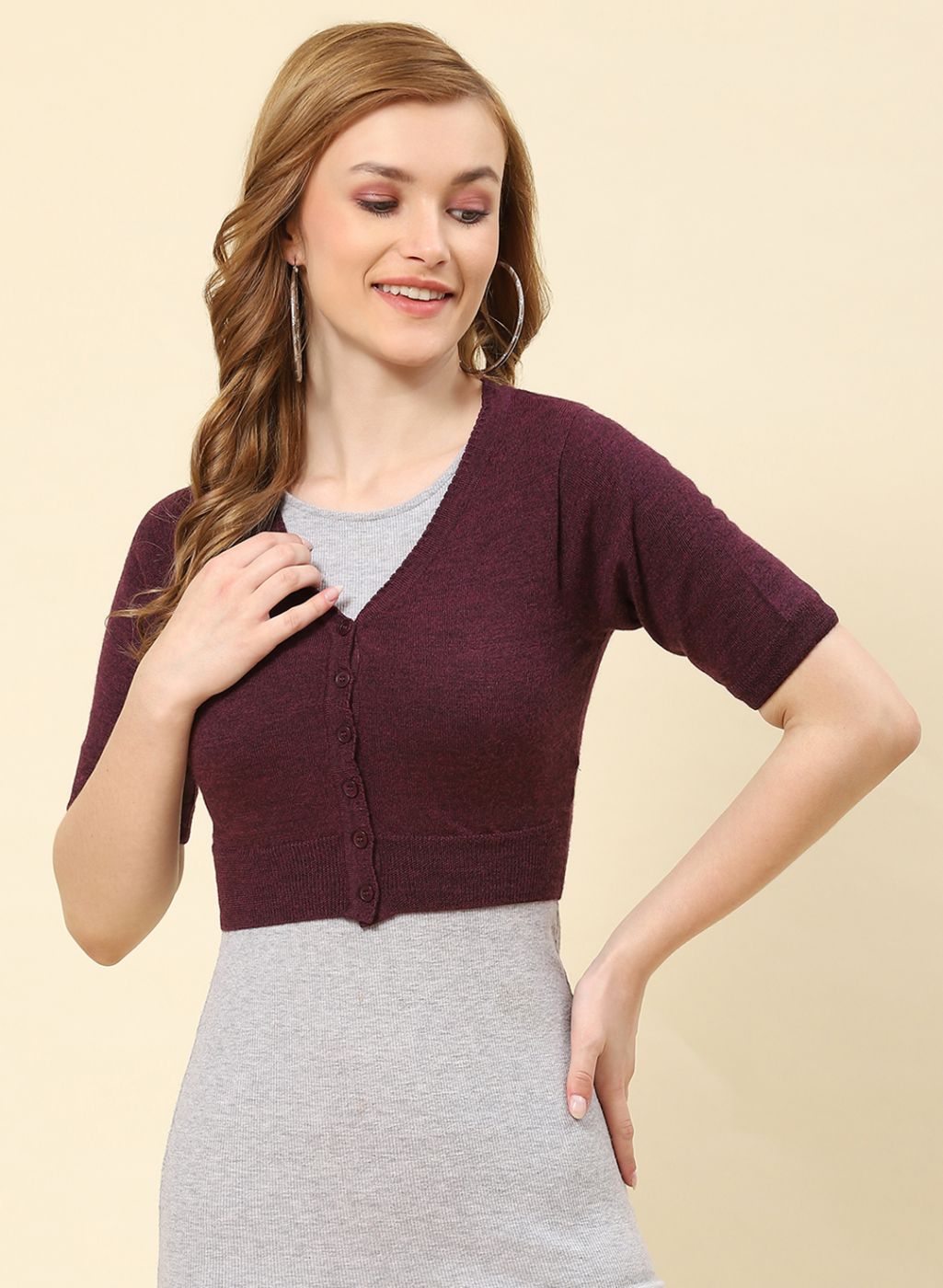 Blouse and outlet sweater