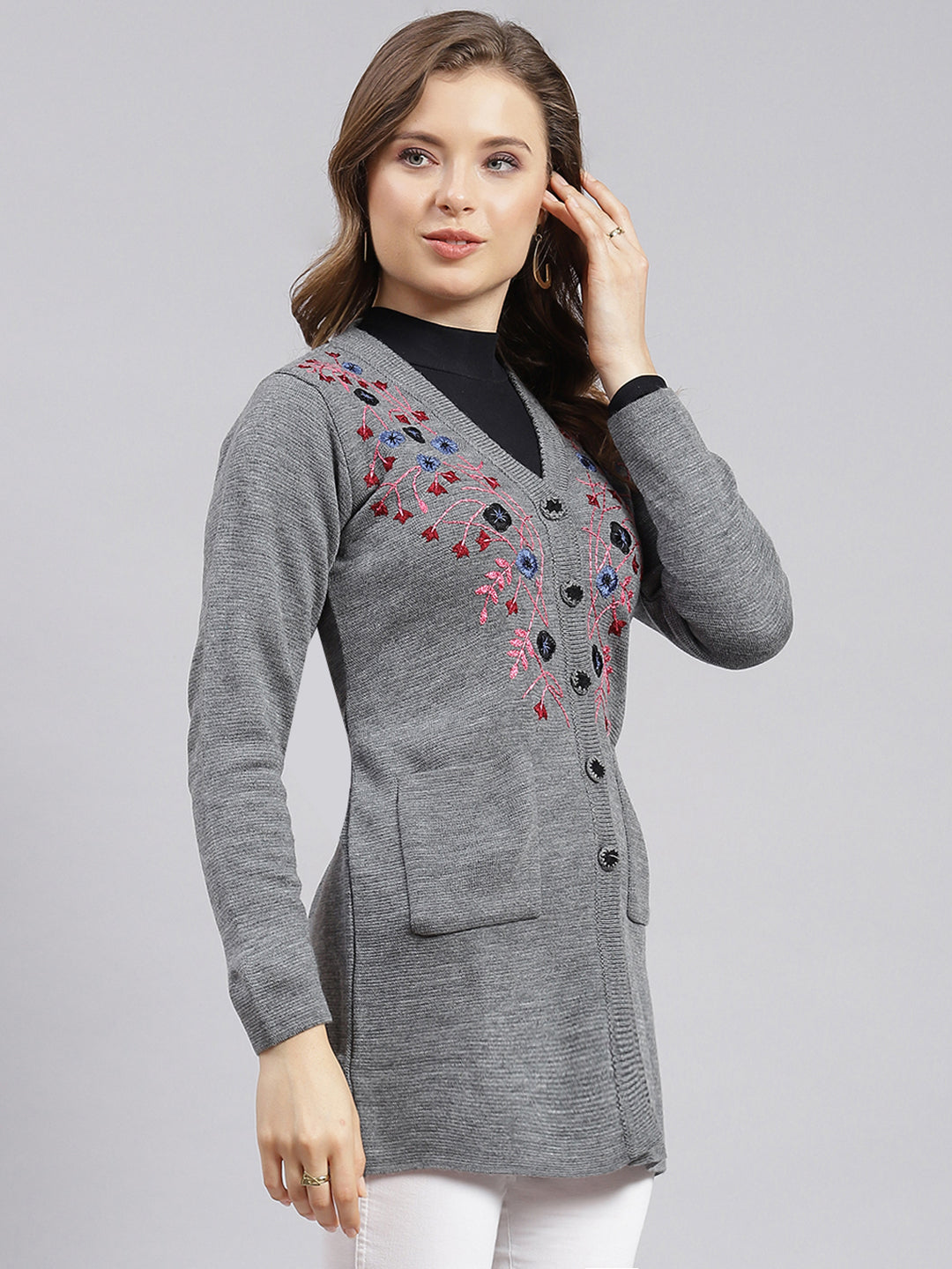 Woolen cardigan store for ladies