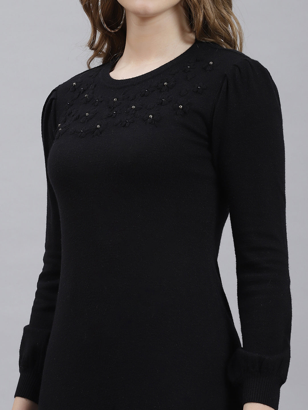 Women Black Plain Top