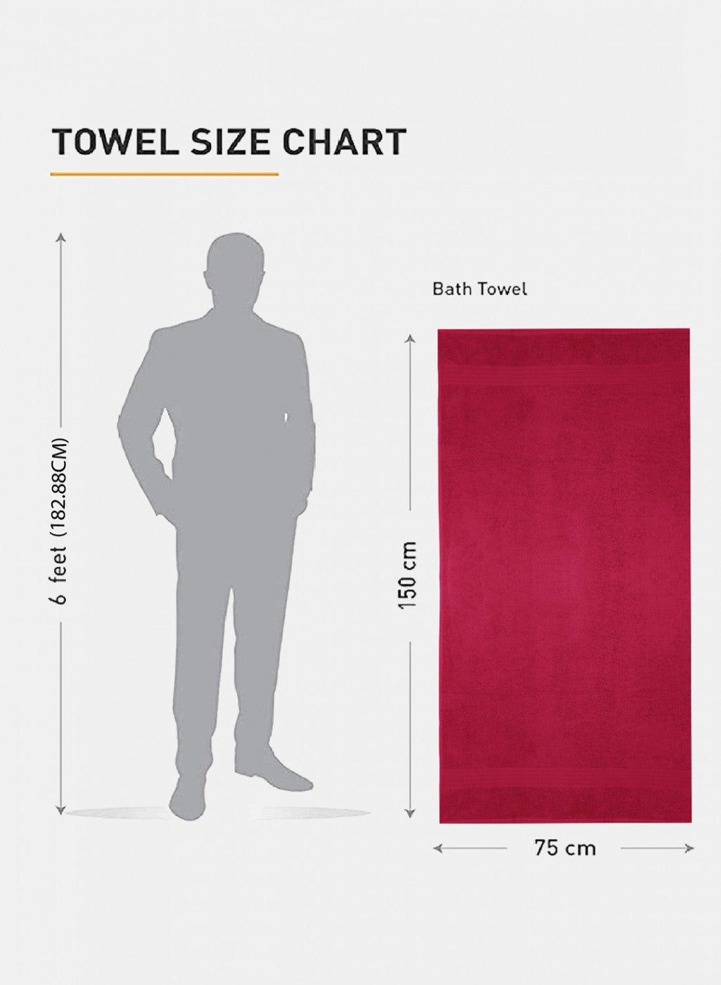 Red Cotton 400 GSM Bath Towel