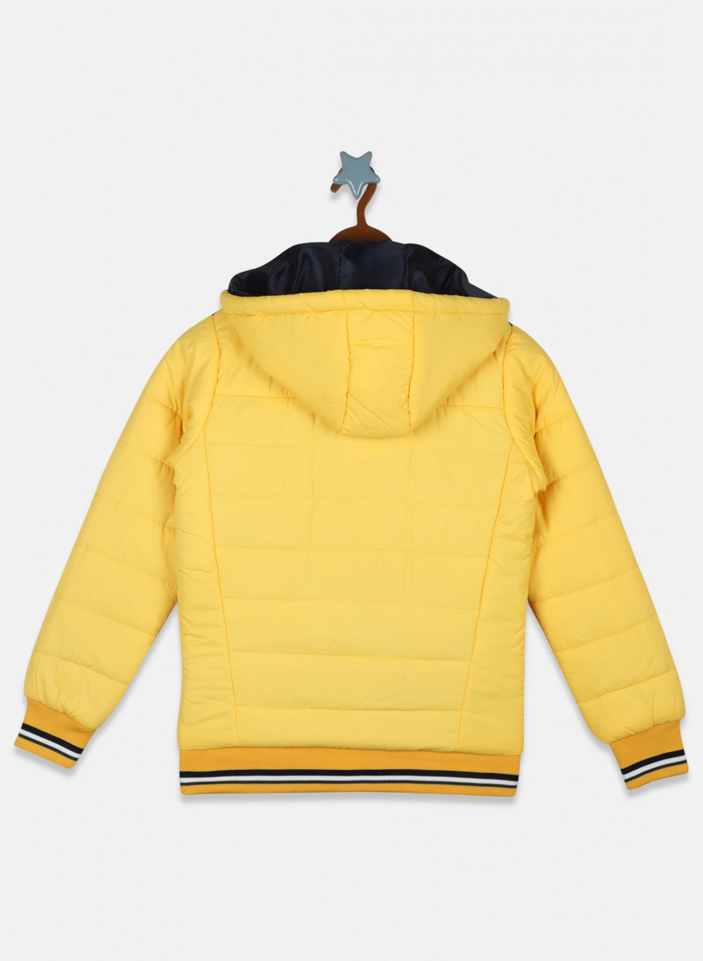 Boys Gold Solid Jacket