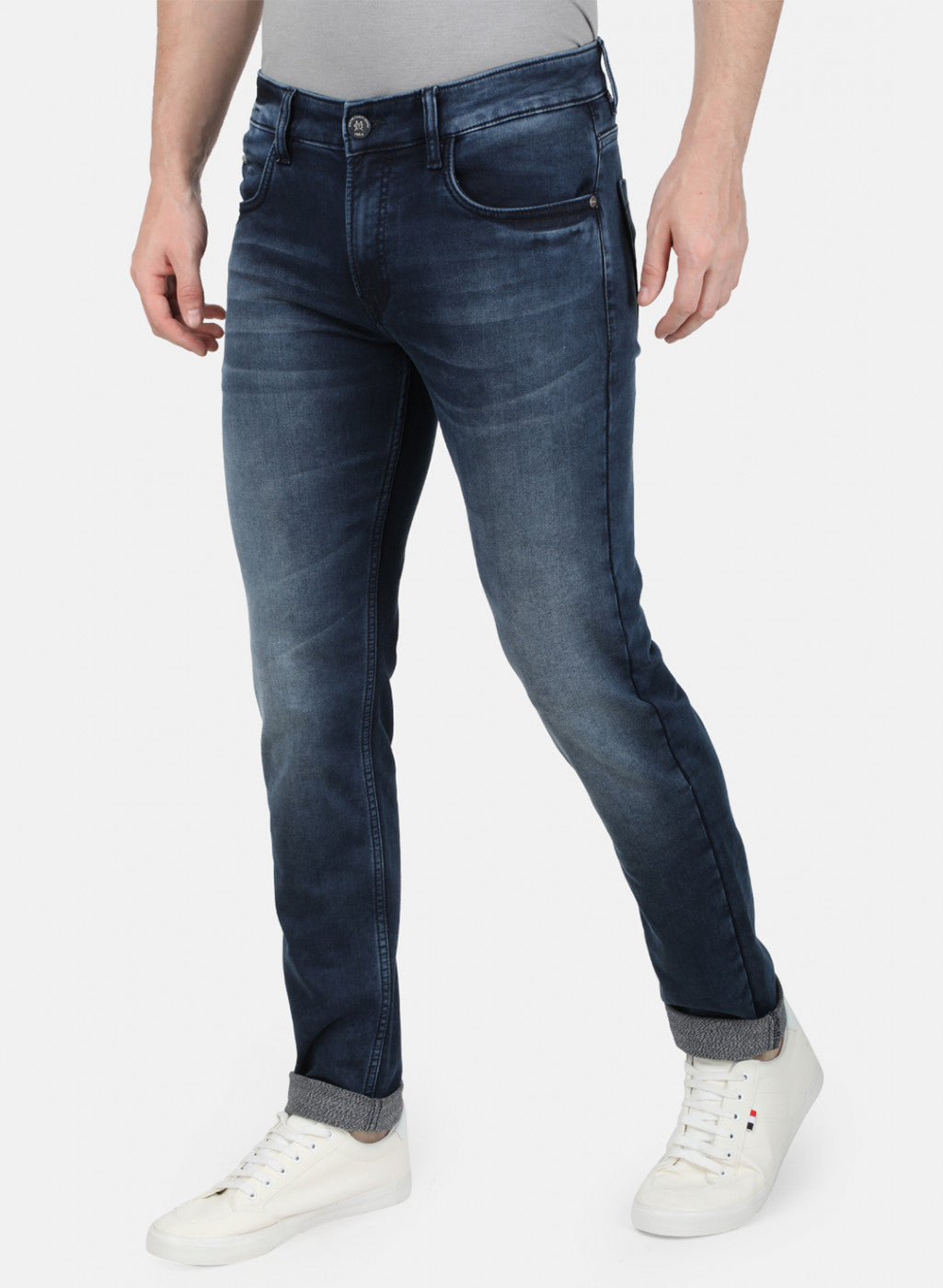 Mens Blue Skinny Denim