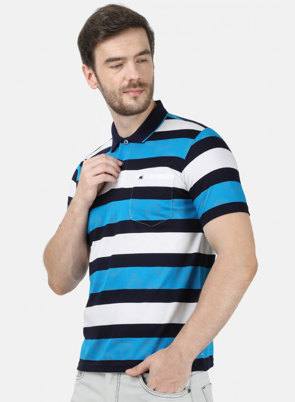 Mens Blue Stripe T-Shirt