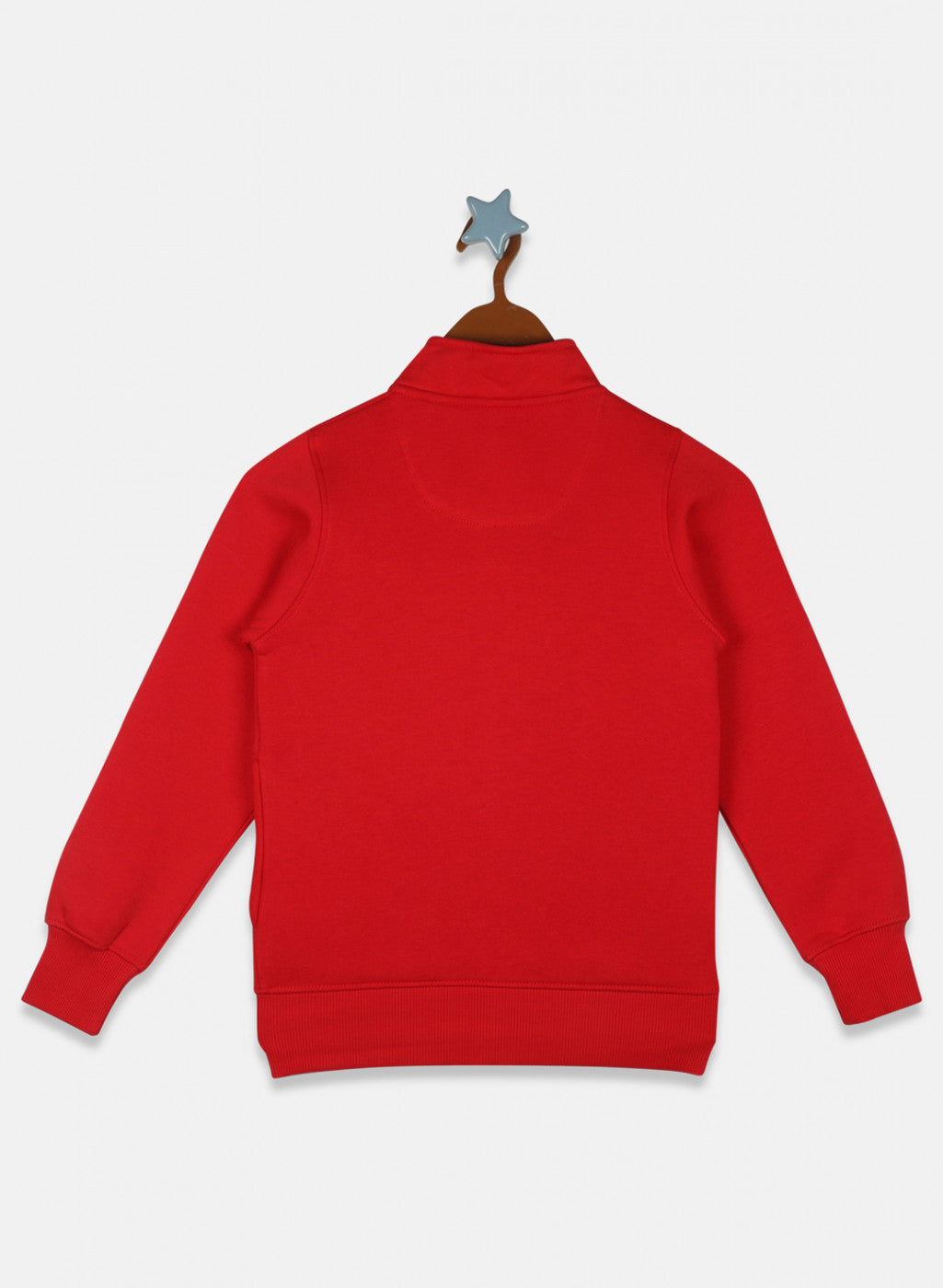 Boys Red Printed Sweatshirt