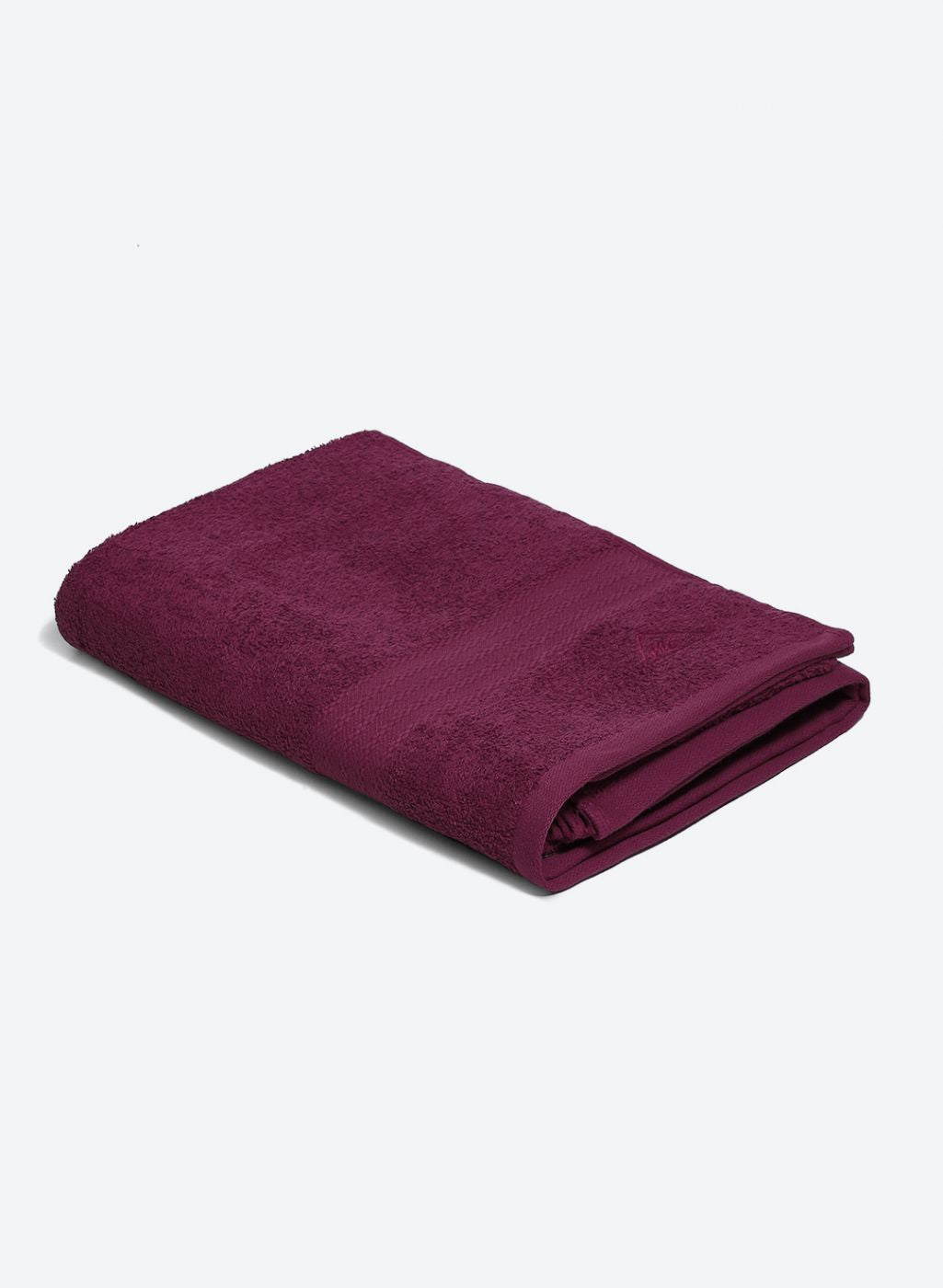 Maroon Cotton 400 GSM Bath Towel